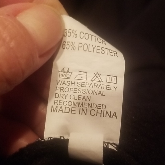 BLACK SWEATSHIRT MINI DRESS - Picture 6 of 9